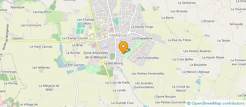 localisation de l'entreprise DELAUER  MELESSE