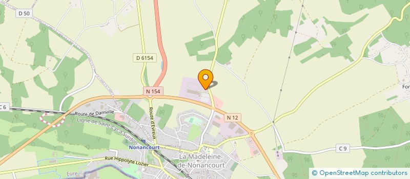 localisation de l'entreprise DELAUNAY à LA MADELEINE-DE-NONANCOURT