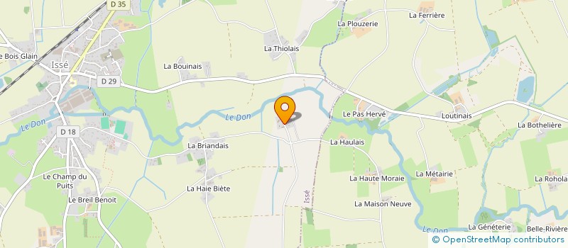 localisation de l'entreprise DELAUNAY  ISSE