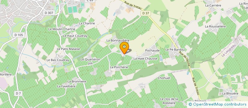 localisation de l'entreprise DELAUNAY à LE LOROUX-BOTTEREAU