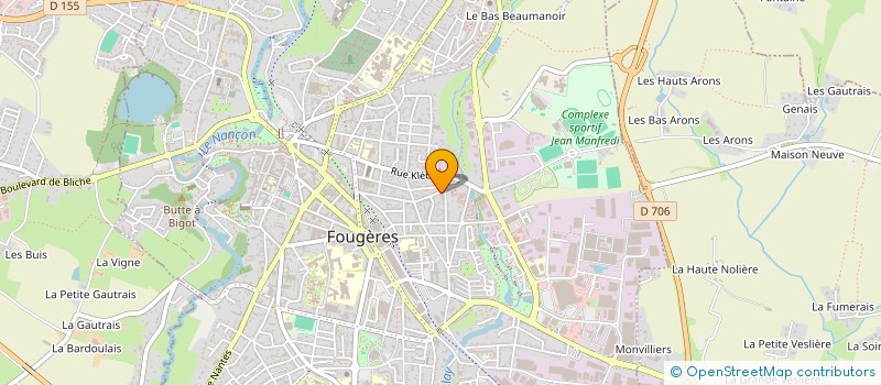 localisation de l'entreprise DELAUNAY COURTAGE à FOUGERES
