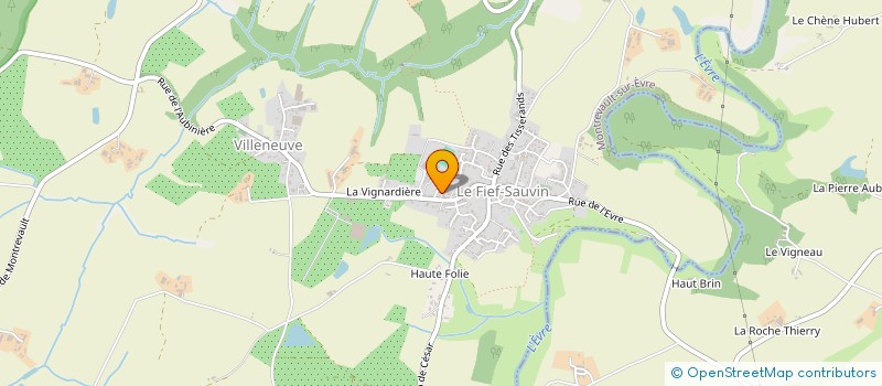 localisation de l'entreprise DELAUNAY DISTRIBUTION à MAUGES-SUR-LOIRE