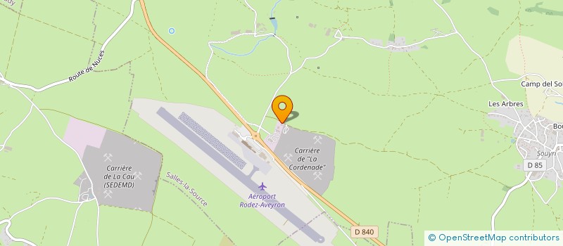 localisation de l'entreprise DELAUNAY JSD  SALLES-LA-SOURCE