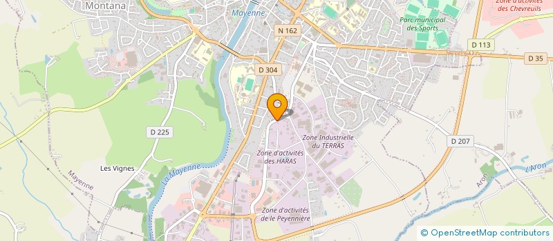 localisation de l'entreprise DELAUNAY LAVAGE à MAYENNE