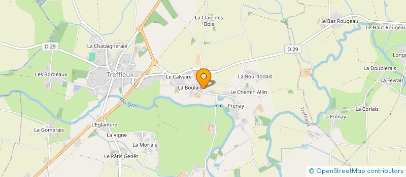 localisation de l'entreprise DELAUNAY SOLAIRE  TREFFIEUX