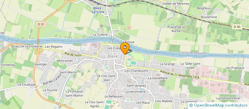 localisation de l'entreprise DELAUNAY STORES  BLERE