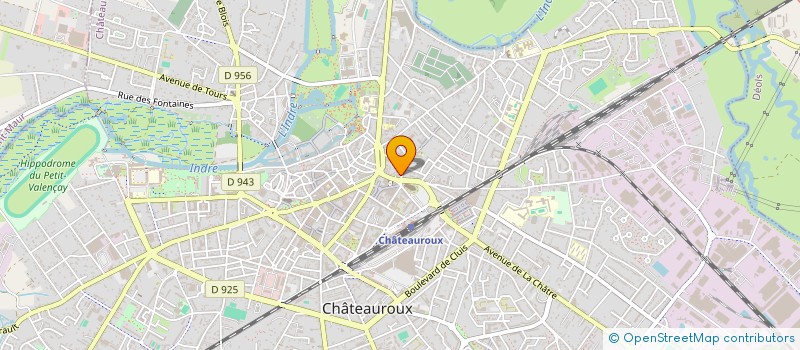 localisation de l'entreprise DELAUNE ET MARTINET à CHATEAUROUX