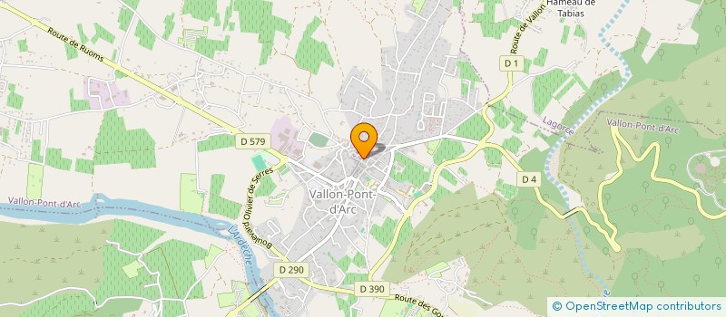 localisation de l'entreprise DELAUR à VALLON-PONT-D'ARC