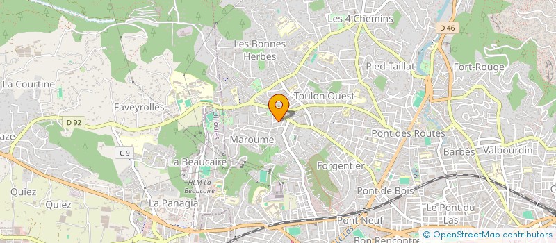 localisation de l'entreprise DELAURE  TOULON