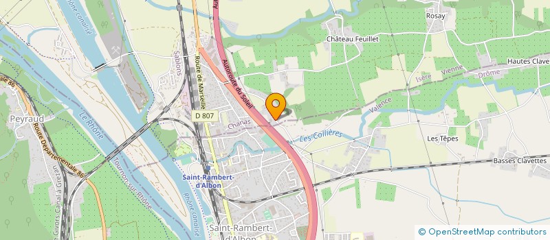 localisation de l'entreprise DELAURENT TRANSPORT à CHASSE-SUR-RHONE