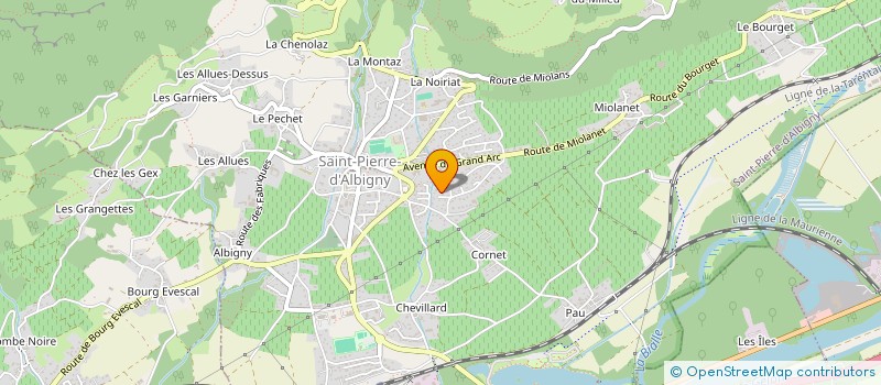 localisation de l'entreprise DELAURY  SAINT-PIERRE-D'ALBIGNY