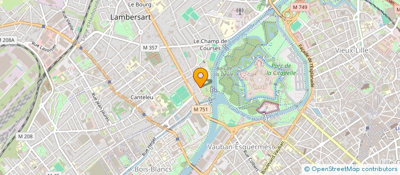 localisation de l'entreprise DELAUVIVE à LAMBERSART