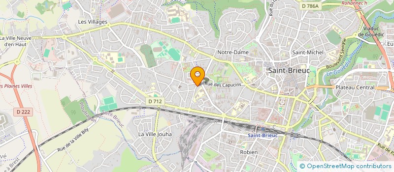 localisation de l'entreprise DELAUX à SAINT-BRIEUC