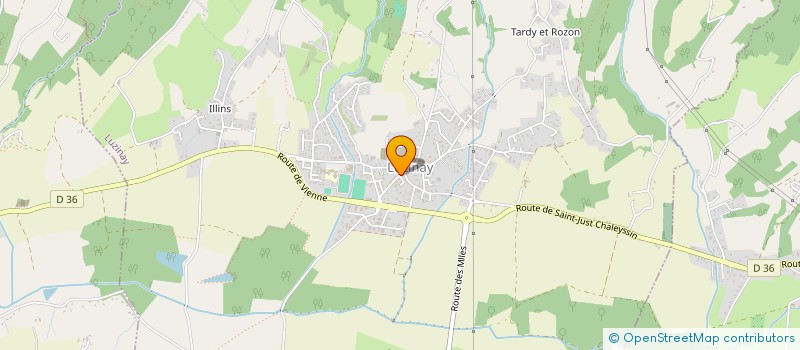 localisation de l'entreprise DELAUZUN.CED  LUZINAY