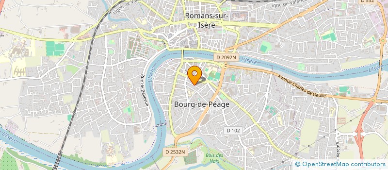 localisation de l'entreprise DELAUZUN IMMO  BOURG-DE-PEAGE