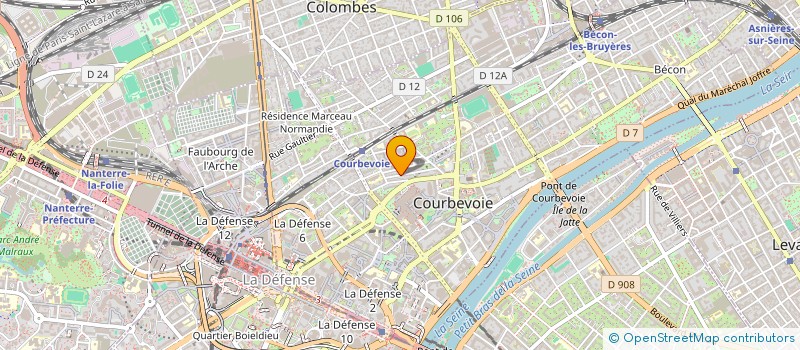 localisation de l'entreprise DELAVAL à COURBEVOIE