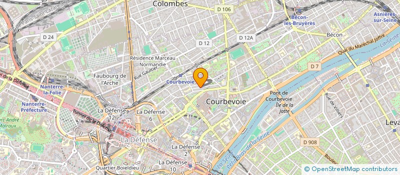 localisation de l'entreprise DELAVAL AMENAGEMENT à COURBEVOIE