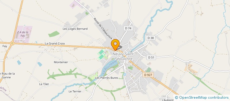 localisation de l'entreprise DELAVAU FRERES à NEUVY-SAINT-SEPULCHRE