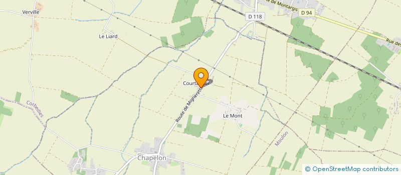 localisation de l'entreprise DELAVEAU DE COURTAMIER à CHAPELON