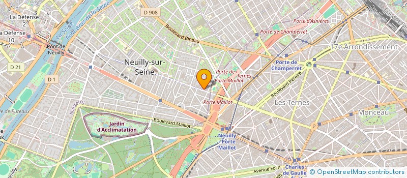 localisation de l'entreprise DELAVENNE FONCIER à NEUILLY-SUR-SEINE
