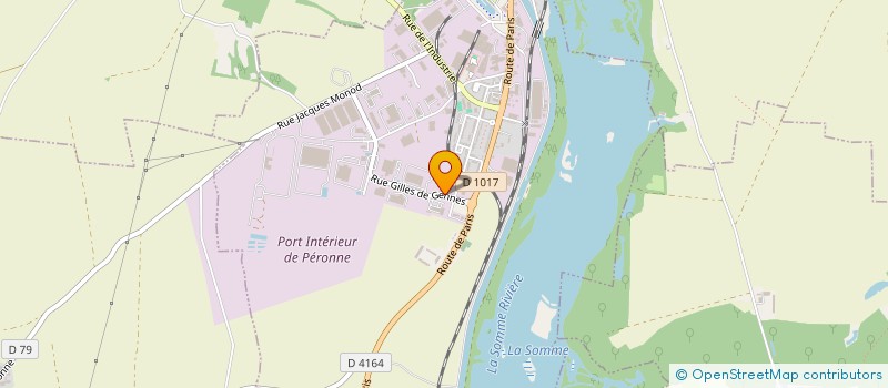 localisation de l'entreprise DELAVENNE LOGISTIQUE à PERONNE
