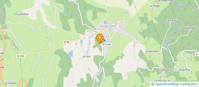 localisation de l'entreprise DELAVEST BOIS à AUGEROLLES