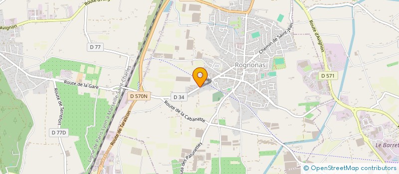 localisation de l'entreprise DELAVI  ROGNONAS