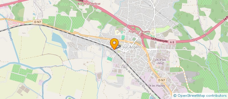 localisation de l'entreprise DELAVOIE PAYSAGE  PUGET-SUR-ARGENS