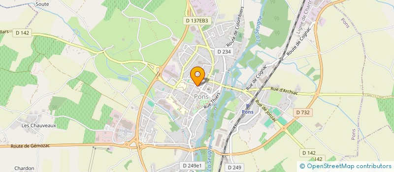 localisation de l'entreprise DELAVOIS à PONS