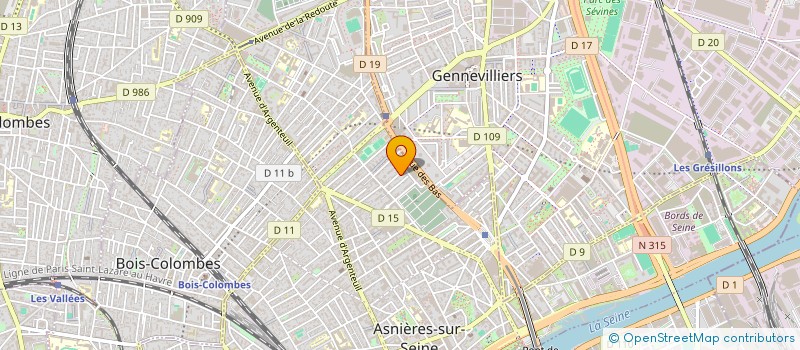 localisation de l'entreprise DELAXEL CONSTRUCTIONS à ASNIERES-SUR-SEINE