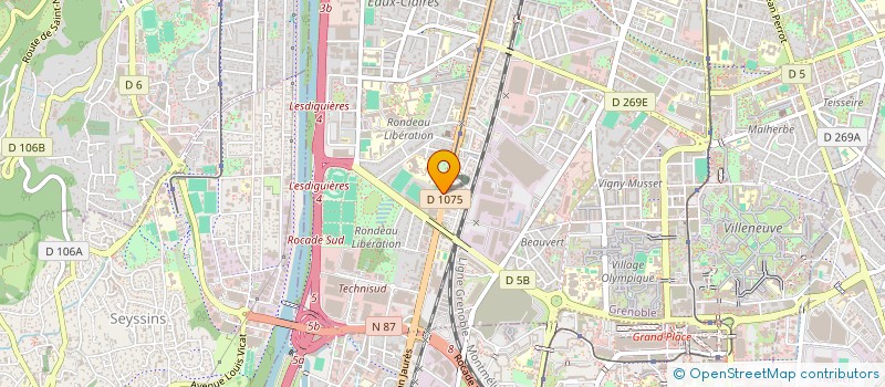 localisation de l'entreprise DELAY HARMONIE LA SAGA  GRENOBLE