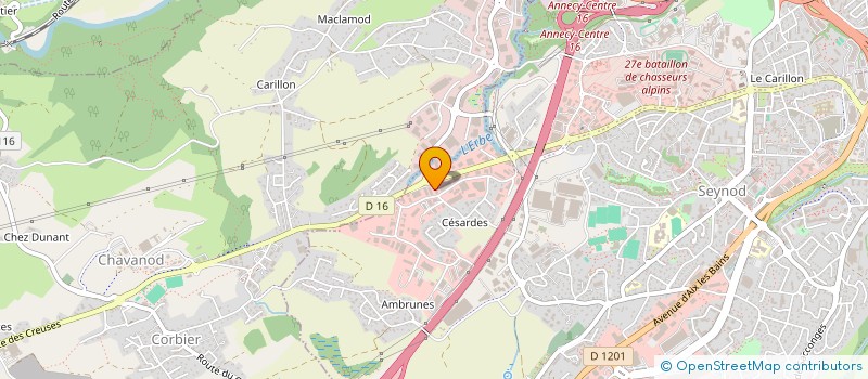 localisation de l'entreprise DELAYAUTE à ANNECY