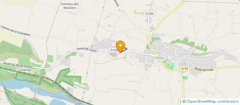 localisation de l'entreprise DELAYGUE à ALLEX