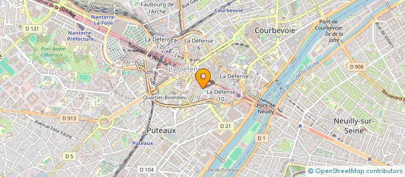 localisation de l'entreprise DELB DEGIR LALANDE BRIANCHON à PUTEAUX
