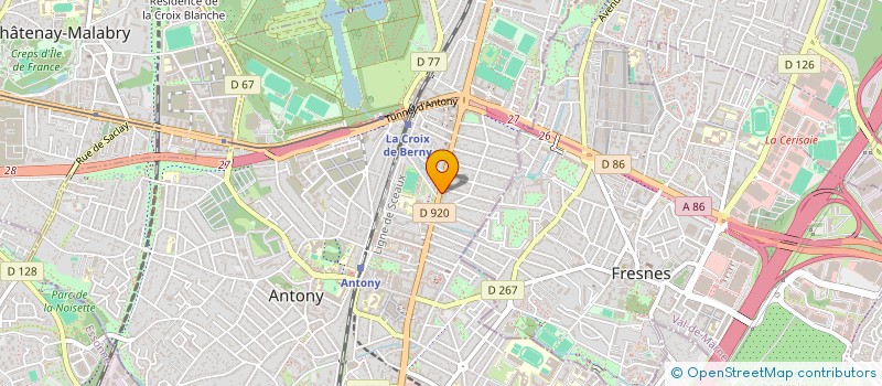 localisation de l'entreprise DELBAR à ANTONY