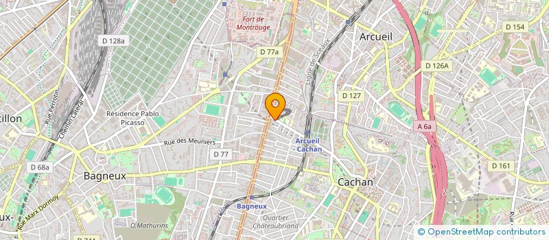 localisation de l'entreprise DELBARD ET ASSOCIES à CACHAN