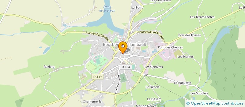 localisation de l'entreprise DELBARD JEAN PAUL ET JACQUELINE à BOURBON-L'ARCHAMBAULT