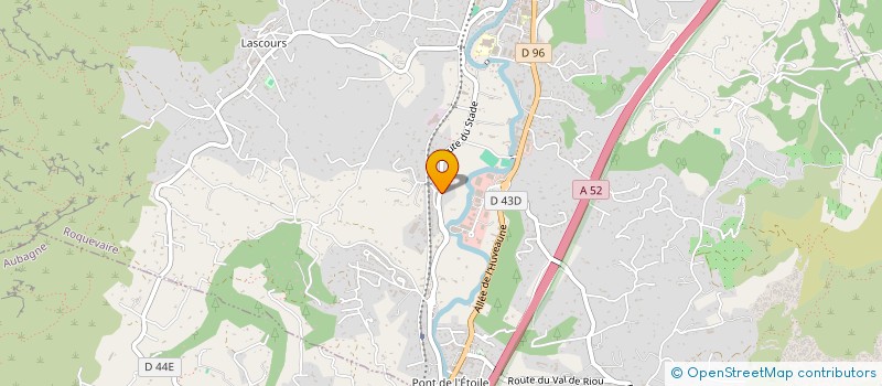 localisation de l'entreprise DELBAROSTEO  ROQUEVAIRE