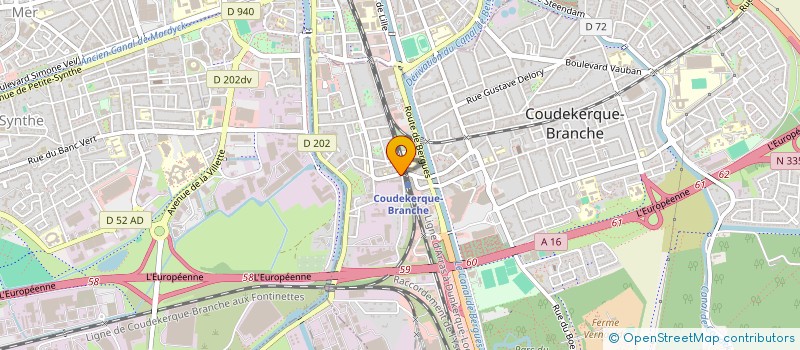 localisation de l'entreprise DELBART-CROKAERT SCI  COUDEKERQUE-BRANCHE