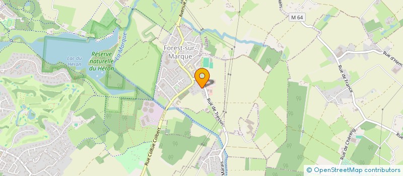 localisation de l'entreprise DELBE TRAITEUR à FOREST-SUR-MARQUE
