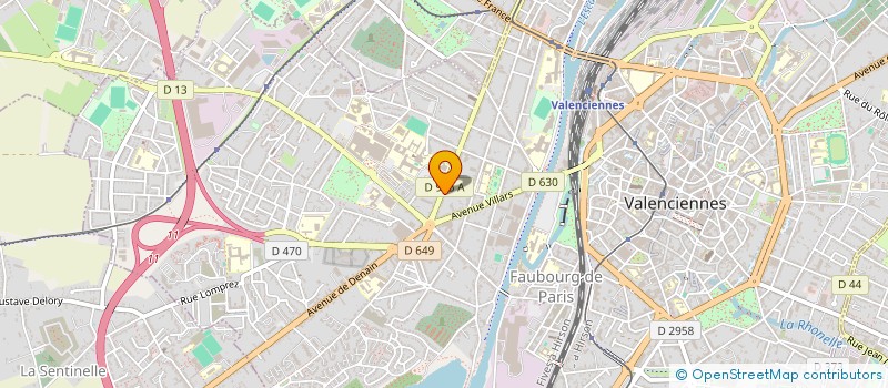 localisation de l'entreprise DELBECQ INVESTISSEMENT  VALENCIENNES