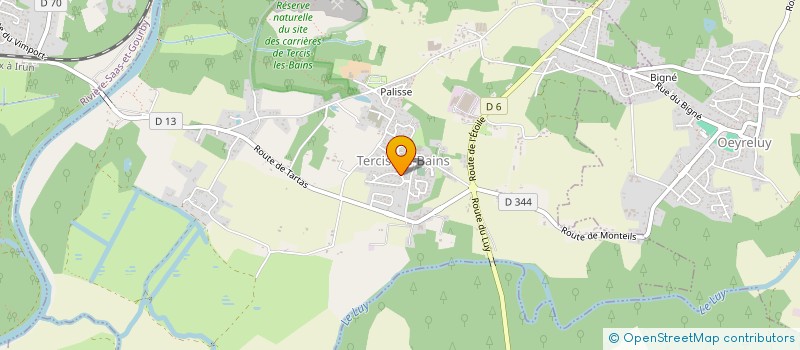 localisation de l'entreprise DELBEL à TERCIS-LES-BAINS