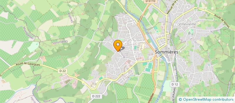 localisation de l'entreprise DELBER à SOMMIERES