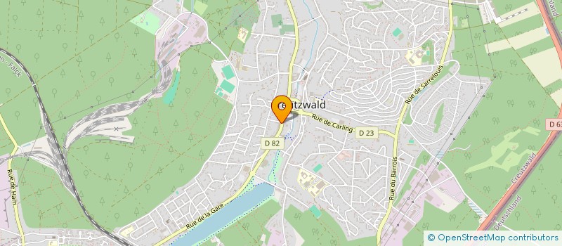 localisation de l'entreprise DELBIAUSSE MUSIQUE  CREUTZWALD