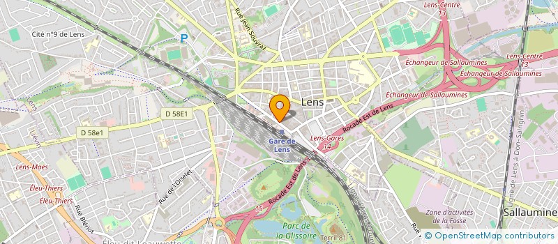 localisation de l'entreprise DELBOIS ENTREPRISE à LENS