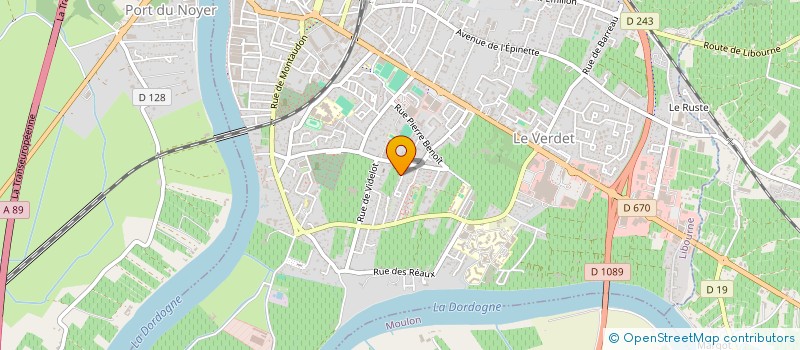 localisation de l'entreprise DELBON  LIBOURNE