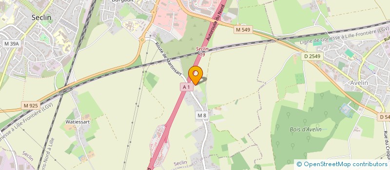 localisation de l'entreprise DELBOOK  SECLIN