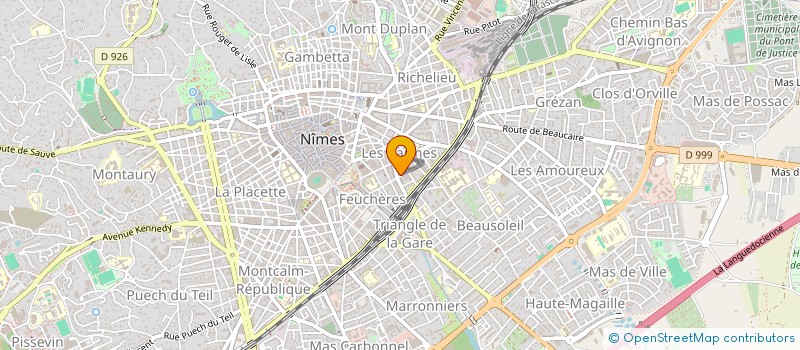 localisation de l'entreprise DELBOS PAYE SOCIAL  NIMES