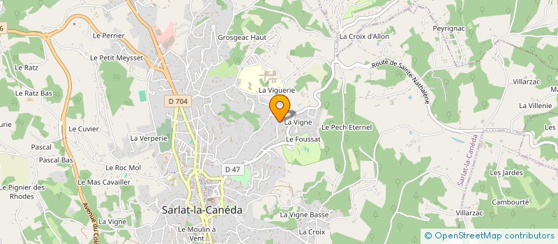 localisation de l'entreprise DELBOSCIE à SARLAT-LA-CANEDA
