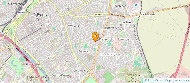 localisation de l'entreprise DELBOURG  REIMS